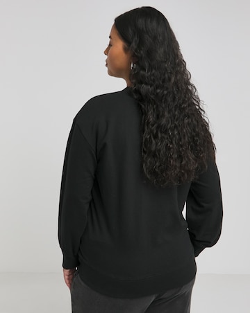 Black Embellished Sweatshirt