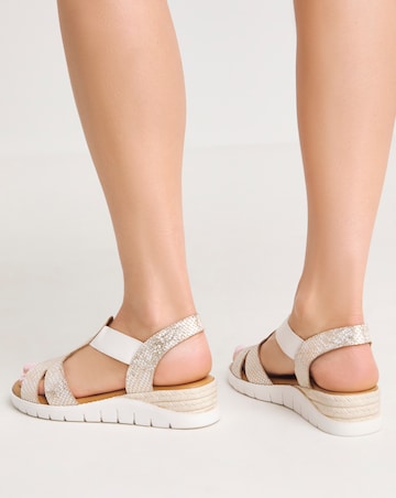Jillian Leather Elsa Sandal - Extra Wide Fit (EEE)