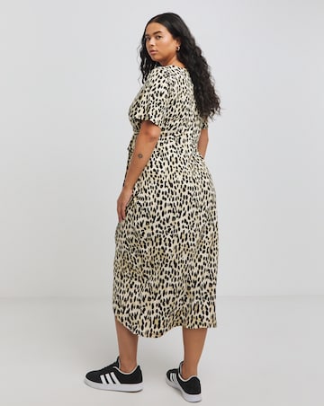 Leopard Print Supersoft Jersey Wrap Dress
