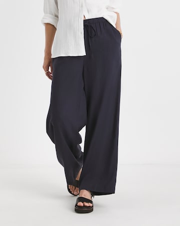 2 Pack Linen Wide Leg Trousers