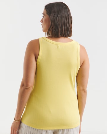 Simply Be Yellow V Neck Tank