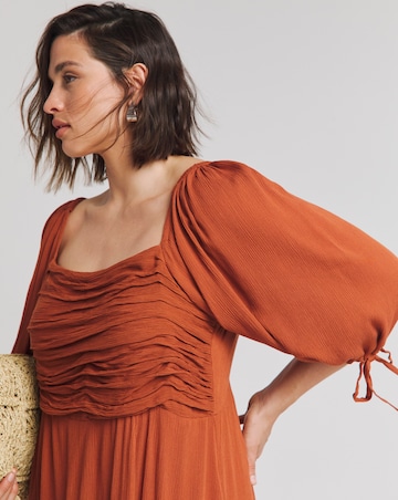 Simply Be Crinkle Soft Volume Midi Dress
