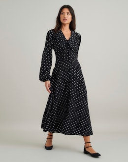 Nobody's Child Otillie Spot Midi Dress