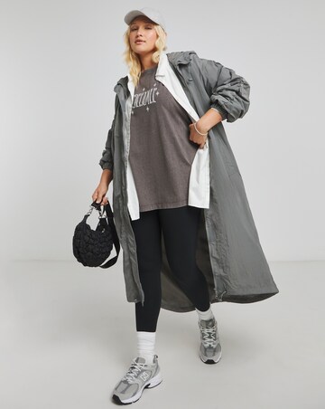Acid Wash Day Dreamer Oversized Slogan T-Shirt