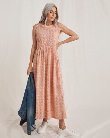 Julipa Sleeveless Pure Cotton Midi Dress