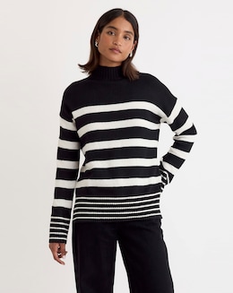 Nobody's Child Stripe Longline Jumper