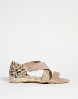 Sonya Multi Strap Espadrille Extra Wide EEE Fit