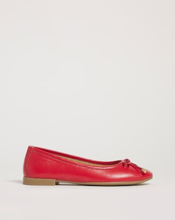 Talia Leather Ballerina Shoes Extra Wide EEE Fit