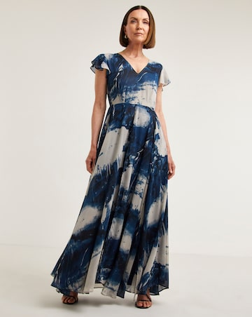 Religion Destiny Angel Sleeve Maxi Dress