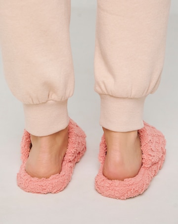 Garnet Patterned Mule Slipper - Extra Wide Fit (EEE)