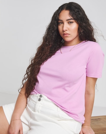 Simply Be White, Pink & Orange 3 Pack Slash Neck Tops