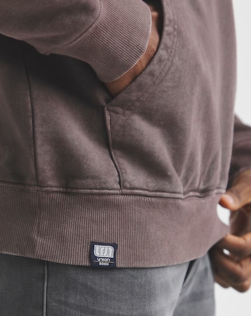 Union Garment Dyed Hoodie- Brown