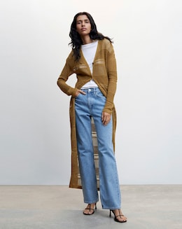 Mango Side Slit Cardigan