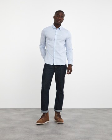 Calvin Klein Blue Stretch Slim Shirt