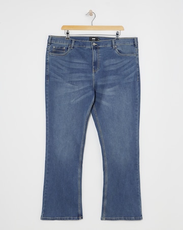 Stonewash Bootcut Fit Stretch Jeans