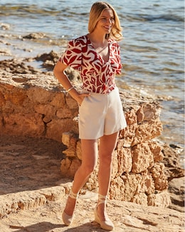 Sosandar Tie Front Blouse