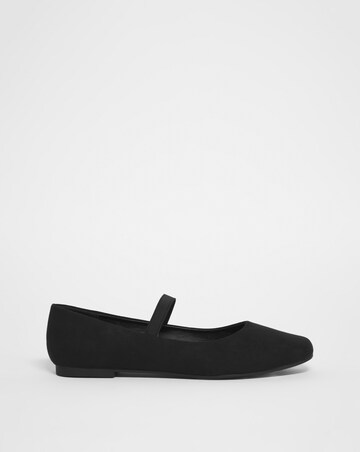 Eleanor Square Toe Mary Jane Ballerina Shoes - Wide Fit (E)