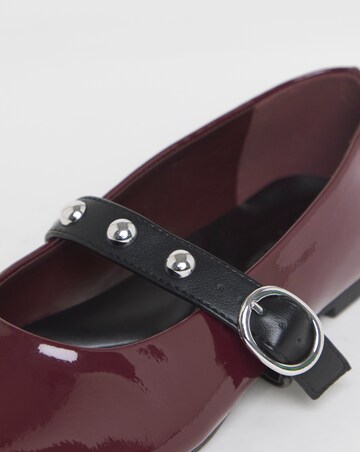 Optimism Studded Mary Jane Ballerina Shoes - Wide Fit (E)