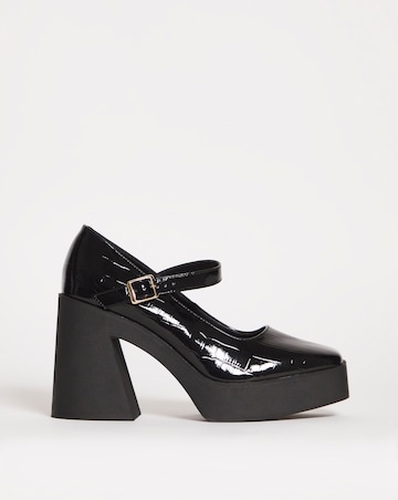 Reus Mary Jane Platform Heeled Shoes - Extra Wide Fit (EEE)