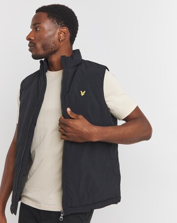 Lyle & Scott Black Puffer Gilet