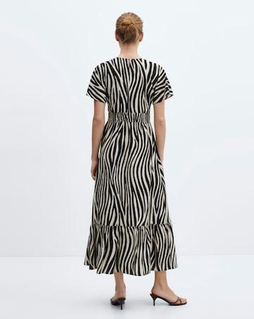 Mango Coloma Zebra Print Maxi dress