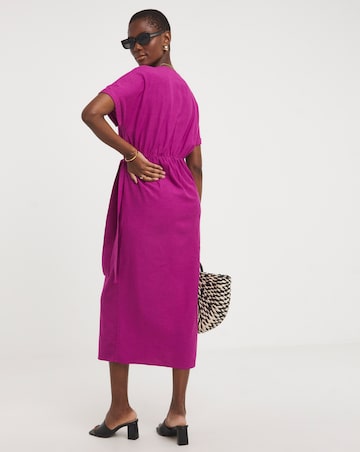 Linen Wrap Dress