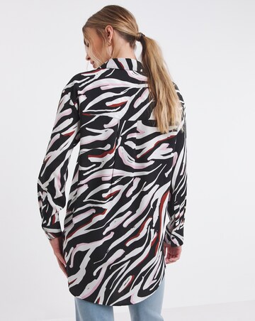 Simply Be Abstract Zebra Print Value Shirt