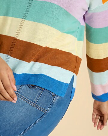 White Stuff Linen Crew Jumper