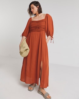 Simply Be Crinkle Soft Volume Midi Dress