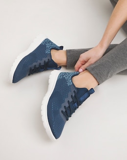 Cushion Walk Lace Up Trainers EEE Fit