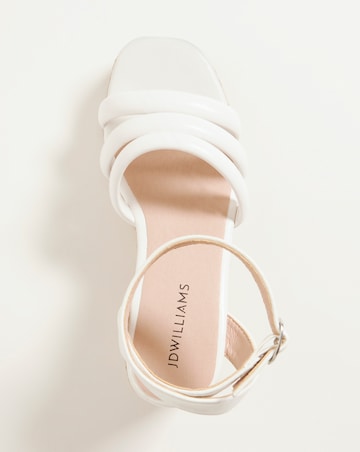 Jolie Strappy Espadrille Sandal - Wide Fit (E)