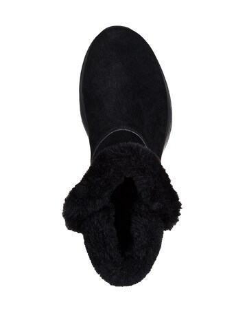 Skechers Black On The Go Joy Boots -Wide Fit (E)