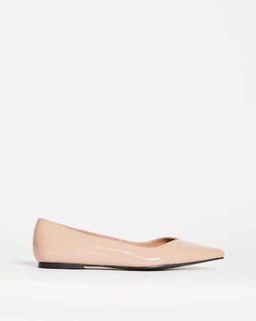 Benito Classic Sweetheart Cut Flat Shoes - Wide Fit (E)