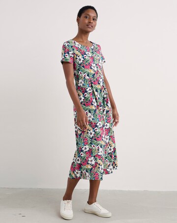 Seasalt Cornwall s/s Veronica Dress Garden Flowers Night