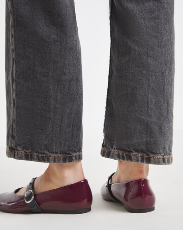 Optimism Studded Mary Jane Ballerina Shoes - Wide Fit (E)