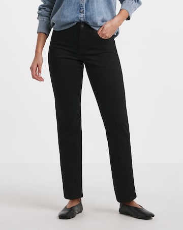 Black 24/7 Straight Leg Jeans