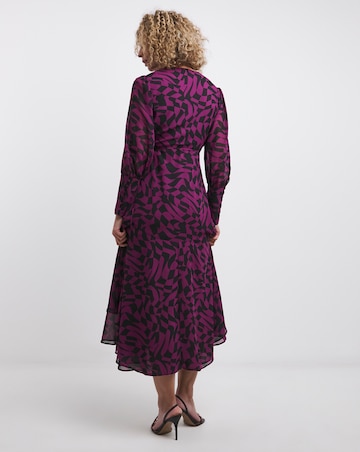 Joanna Hope Print Wrap Maxi Dress