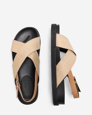 Only Minnie Sling Back Sandals with Adjustable Buckle Standard Fit