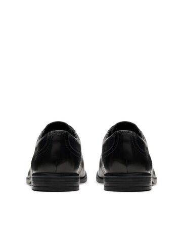 Clarks Brandon Lace Leather Shoe - Black