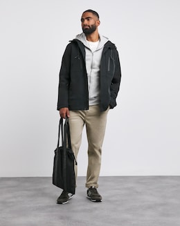 Black Fleece Lined Waterproof Anorak