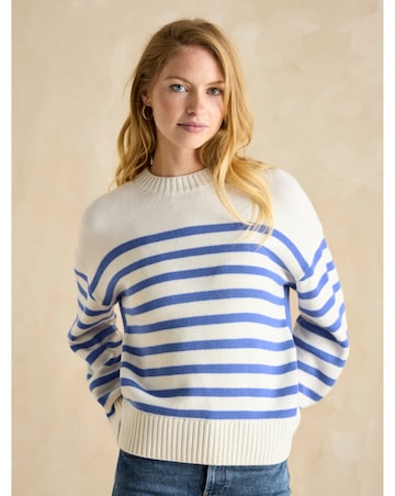 Joules Stripe Jumper with Side Panel