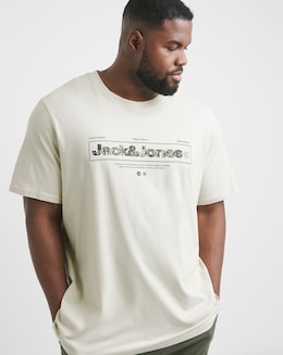 Jack &amp; Jones Alpha Front Print T-Shirt