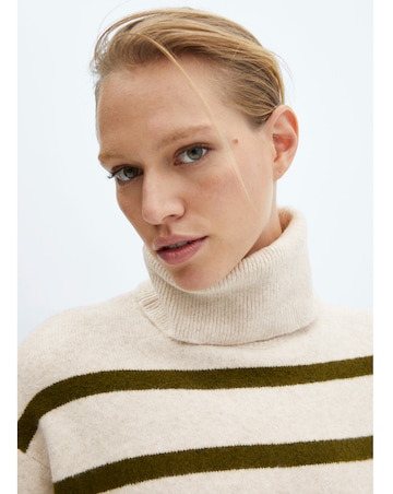 Mango Roll-Neck Slouchy Knitted Jumper Dress