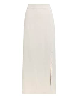 Simply Be Stone Linen Tailored Maxi Skirt