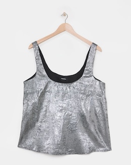 Silver Scoop Cami