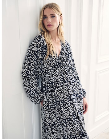 Nobody's Child Black Printed Iris Midaxi Dress