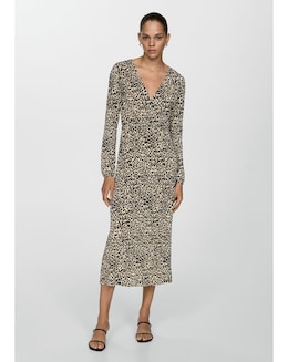 Mango Colombia V-Neck Dress