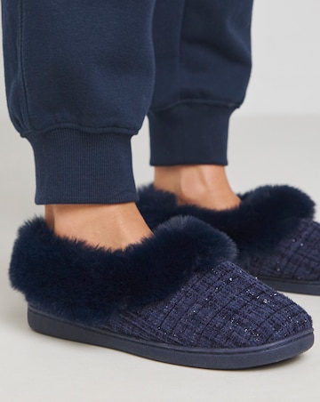 Marigold Fluffy Slipper - Extra Wide Fit (EEE)
