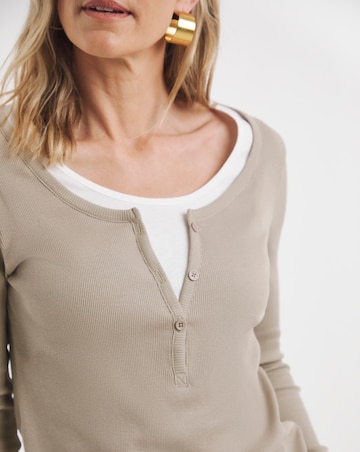 Layered Henley Top