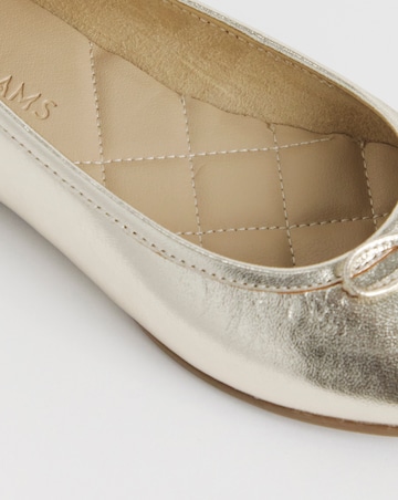 Eliza Basic Leather Ballerina Wide E Fit